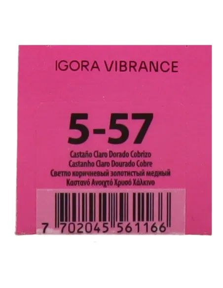 Schwarzkopf Igora Vibrance 5-57 - Castaño Claro Dorado Cobrizo 60 ml